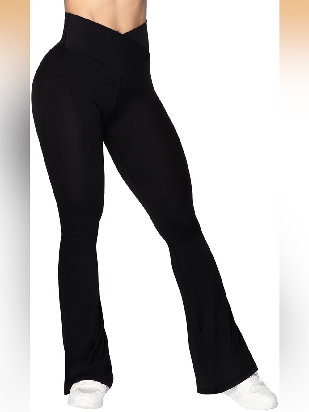 Sunzel Flare Leggings Crossover Yoga Pants with Tummy Control M